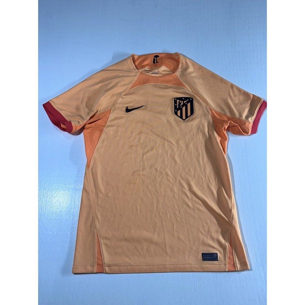 Nike Atletico Madrid 2022-23 3rd Third Jersey - Peach Cream/Atomic Orange Small